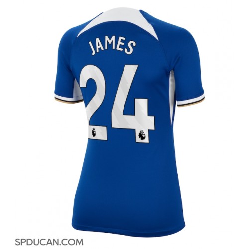 Zenski Nogometni Dres Chelsea Reece James #24 Domaci 2023-24 Kratak Rukav